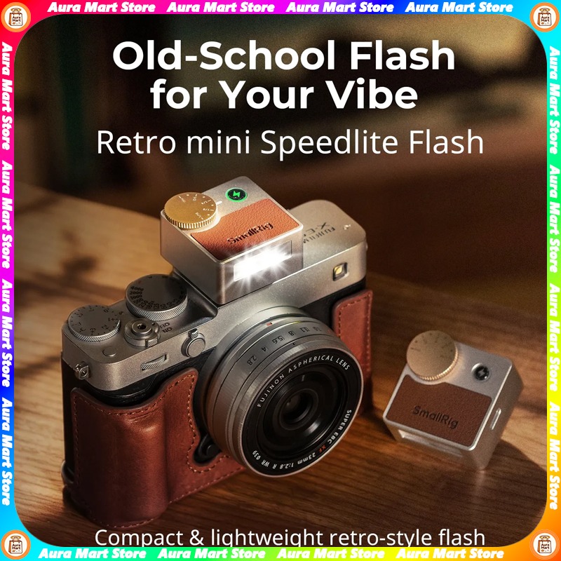 Photography Lighting Kit Portable - Smallrig RS-R20 Retro Mini Speedlite Flash