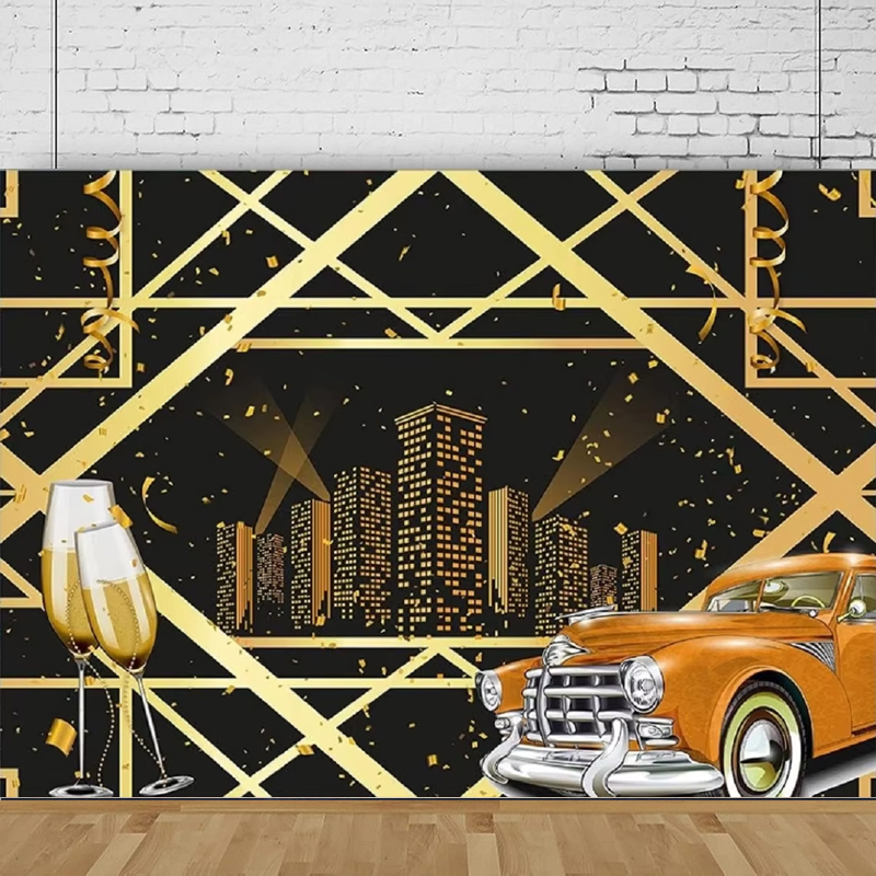 Photography Lighting For Portraits - Gatsby Photography Backdrop Roaring 20's Car