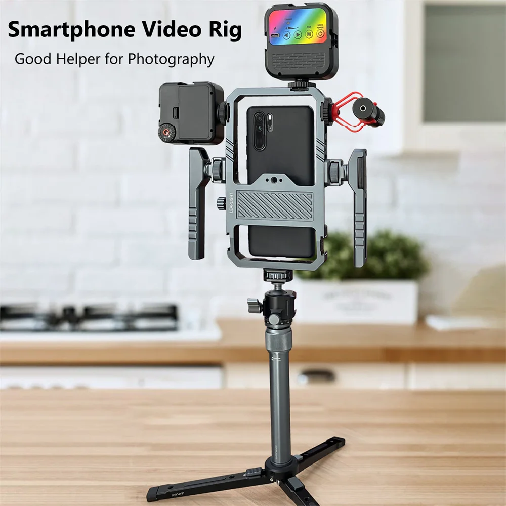 Photography Lighting Professional - Universal Metal Phone Cage Smart Stabilizer