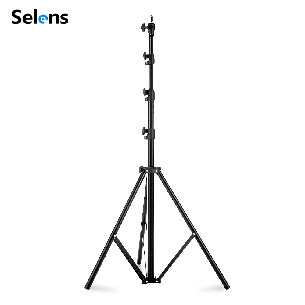 Photography Lighting Flash - Selens 2.2~3.95m Air-Cushion Light Stand Aluminum