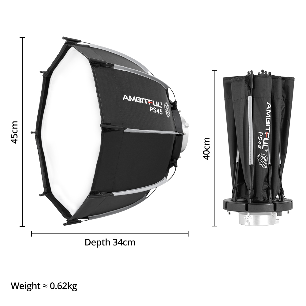 Photography Lighting Grid - Ambitful PS45 45cm mini Quickly Release