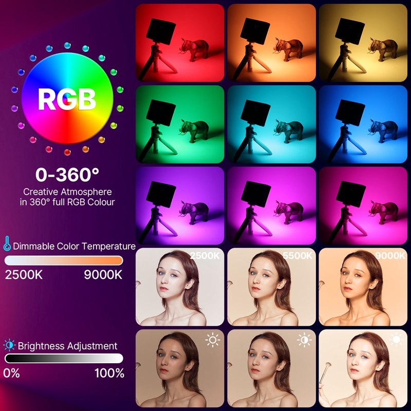 ULANZI LT002 RGB Video Light,  - Video Light Panel Led recension och pris