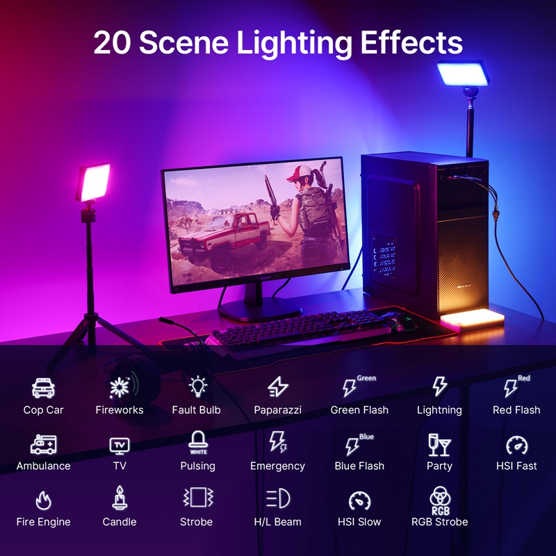 ULANZI LT002 RGB Video Light,  - Video Light Panel Led recension och pris