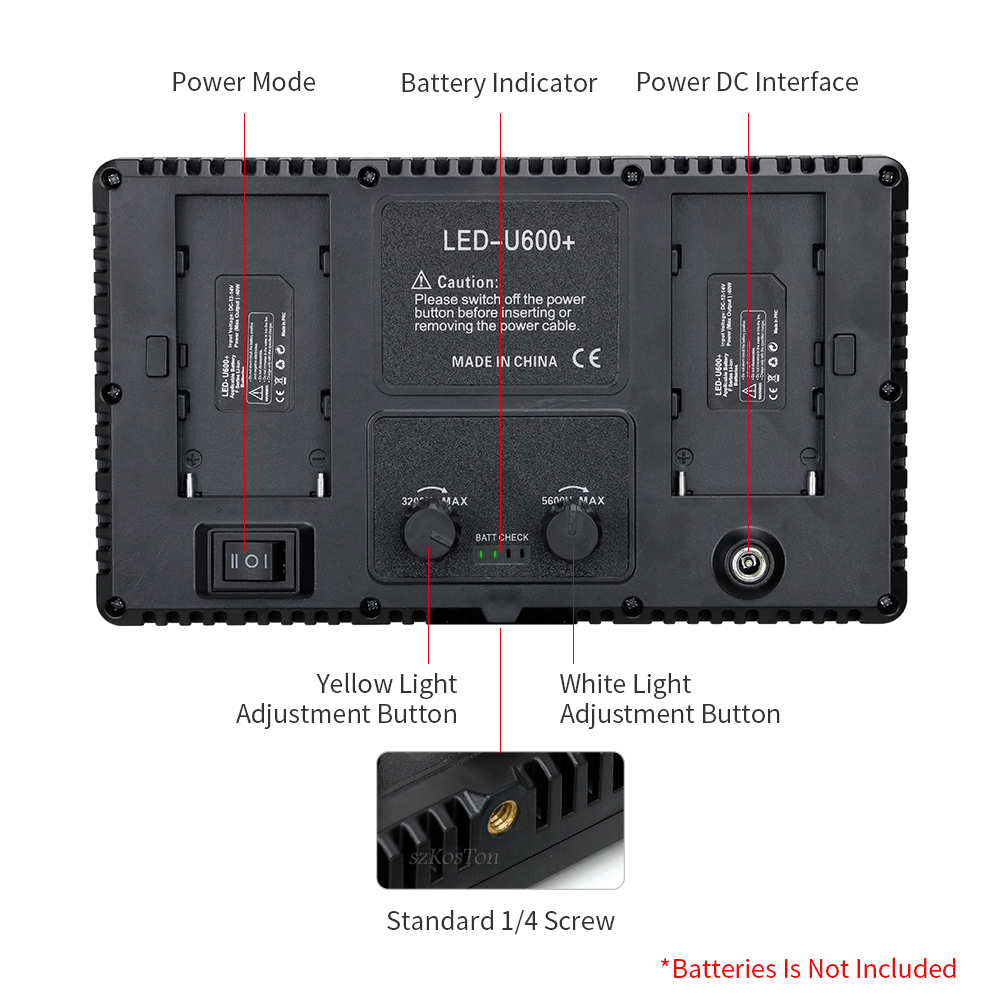 U800 LED Photo Studio Light fo - Video Light Panel Led recension och pris