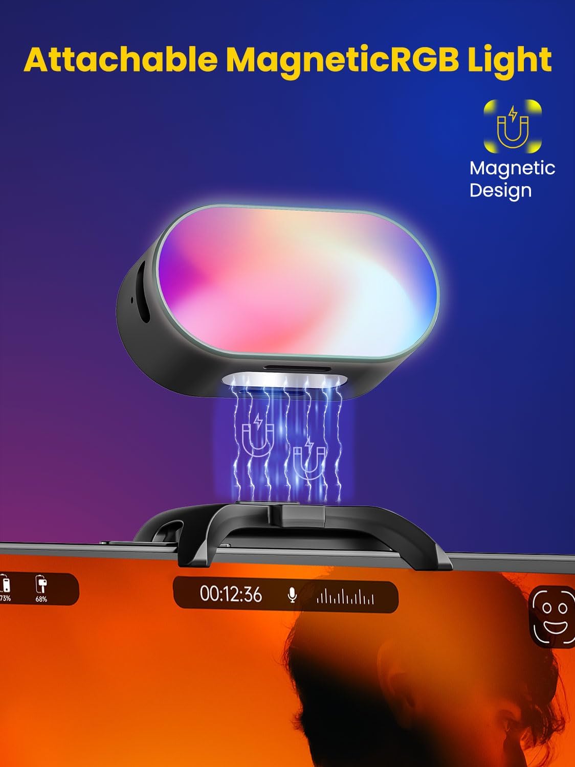 AOCHUAN Mini RGB Magnetic Fill - Photography Lighting Professional recension och pris