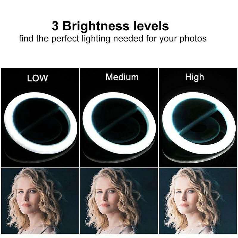 LED Selfie Ring Light 3 Level  - Photography Lighting Flash recension och pris