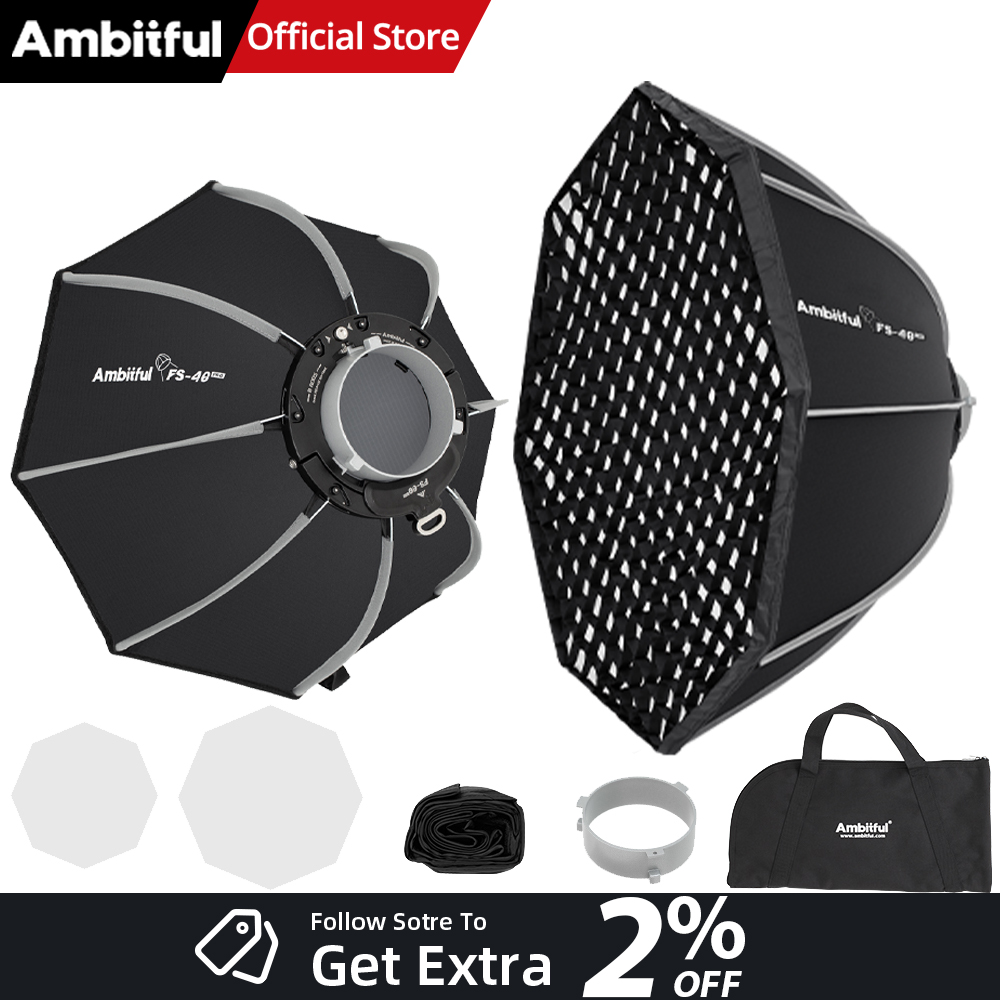 AMBITFUL FS40PROII Fast Setup  - Photography Studio Lighting Set Up recension och pris