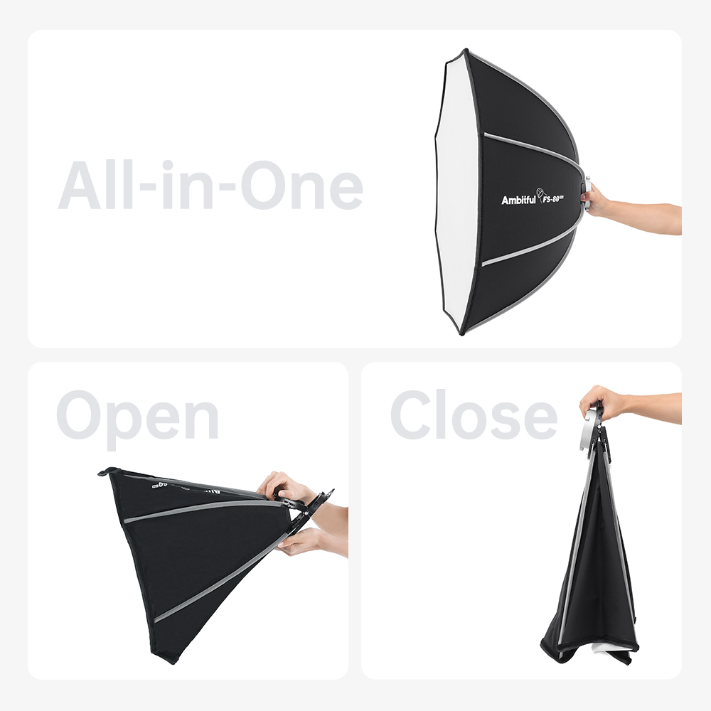 AMBITFUL FS40PROII Fast Setup  - Photography Studio Lighting Set Up recension och pris