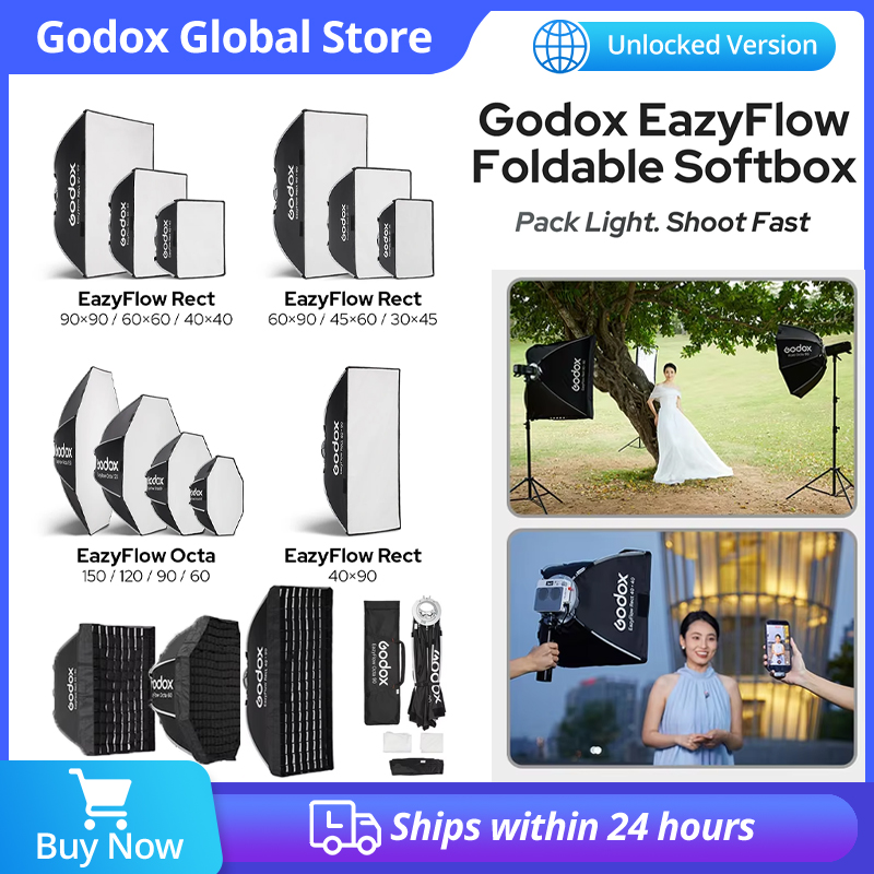 Godox EazyFlow Foldable Softbo - Photography Studio Lighting Set Up recension och pris