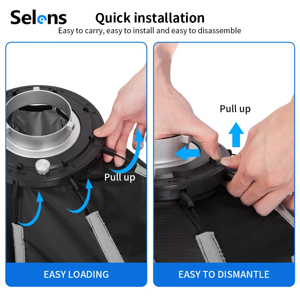 Selens 82/105cm Umbrella Softb - Photography Umbrella Lighting Setup recension och pris