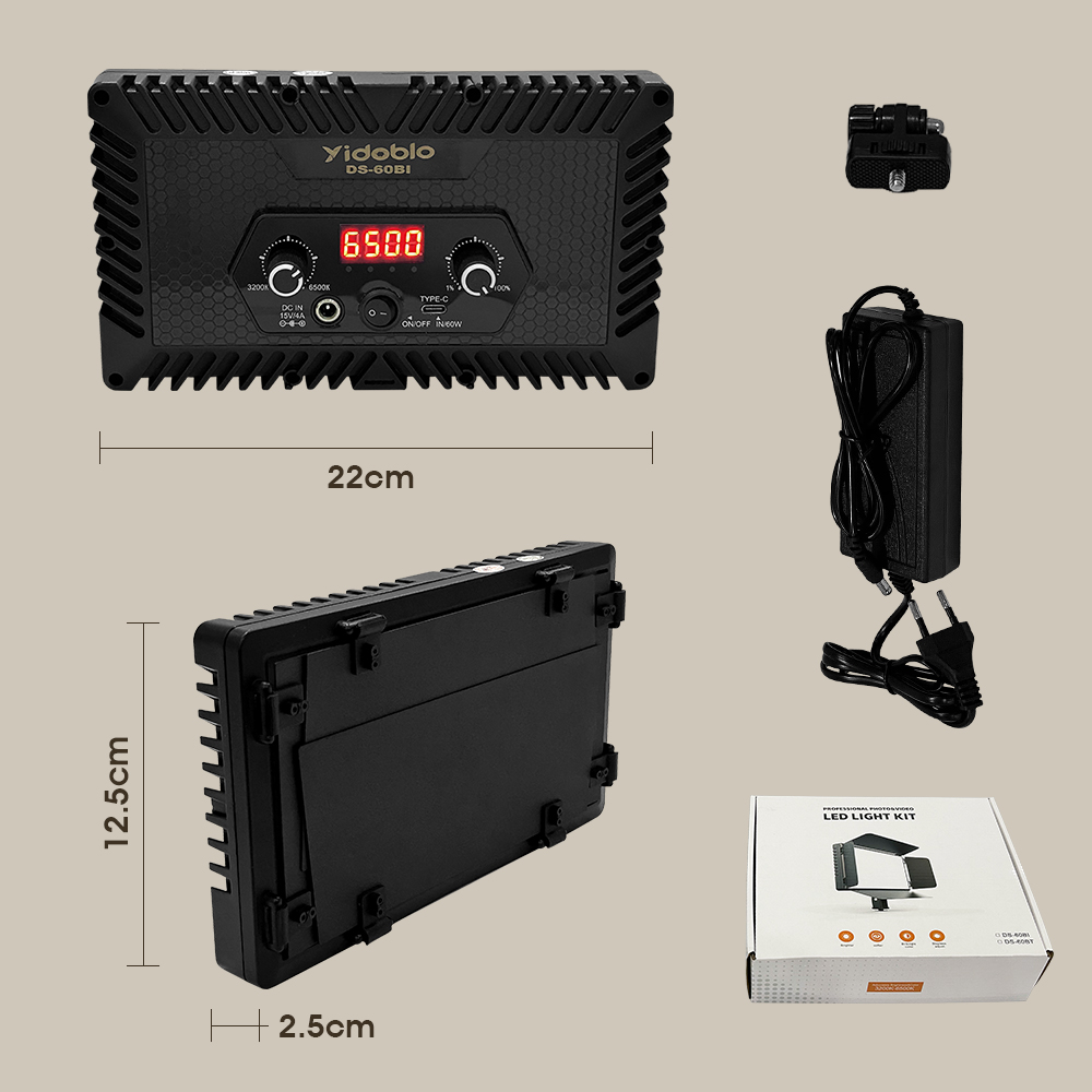 Portable Video Light DS60BI Ph - Video Light Panel Led recension och pris