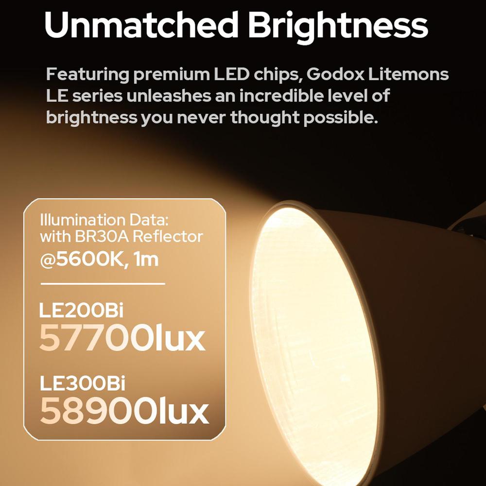 Godox Litemons LE200Bi/LE300Bi - Photography Lighting Color recension och pris