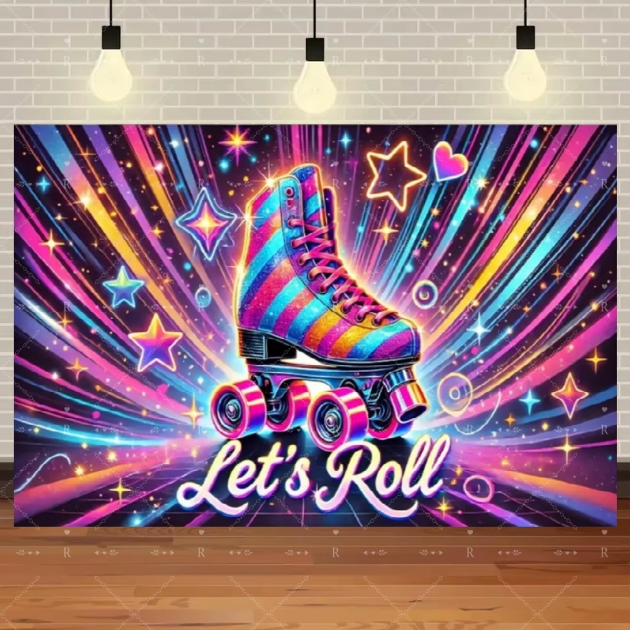 Roller Skating Shoes Theme Bir - Photography Lighting Background recension och pris