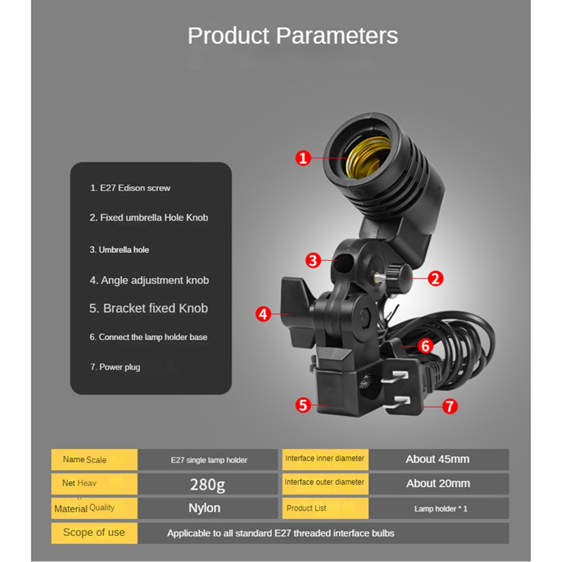 Light Lamp Photo Studio E27 AC - Photography Lighting recension och pris