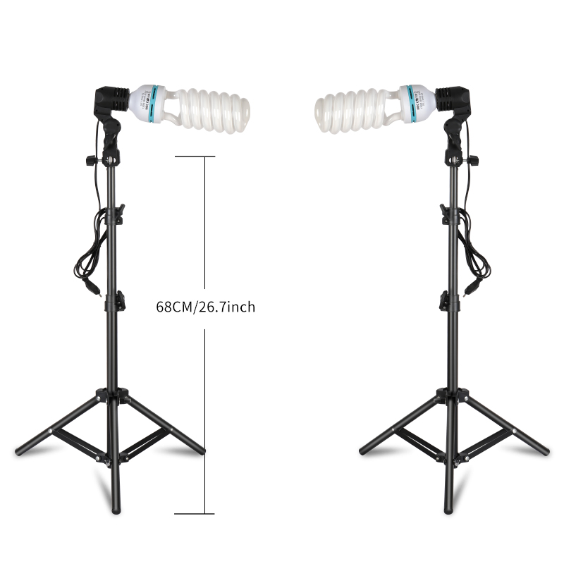 2 Piece 135W 5500K  Photograph - Photography Lighting Kit Portable recension och pris