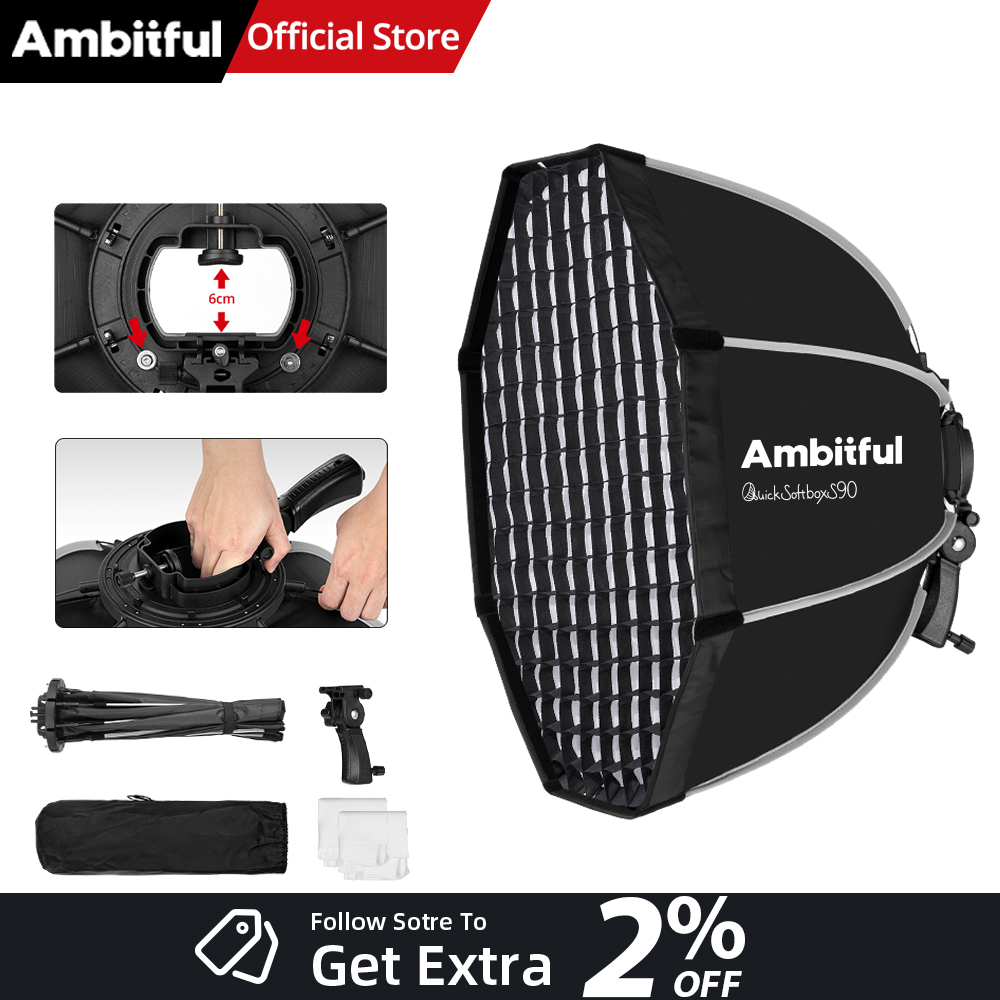 AMBITFUL 90cm Quickly Release  - Photography Lighting Grid recension och pris