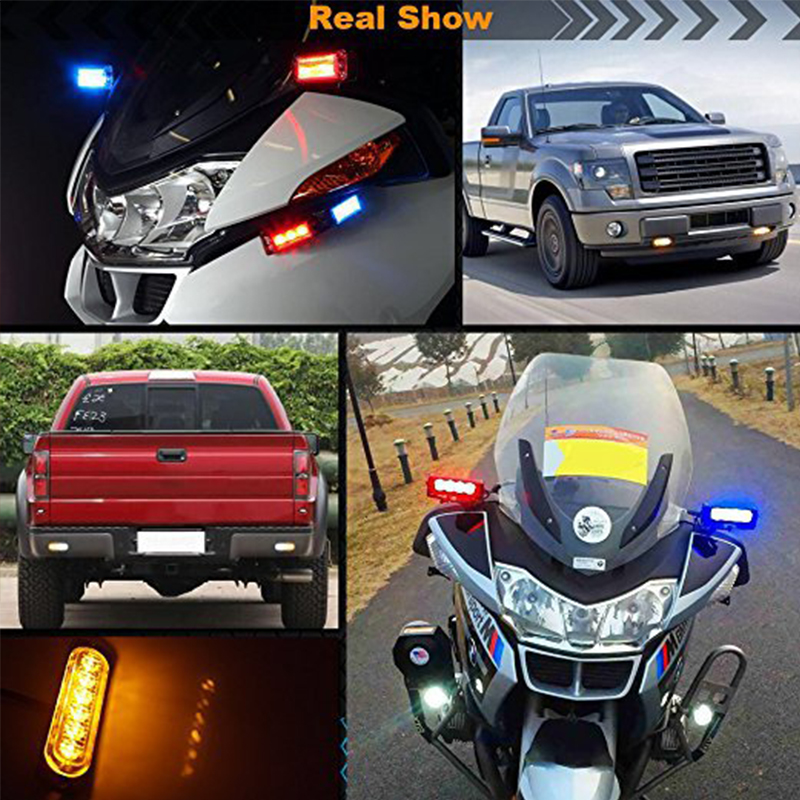 1/2Pcs 6 LED 12V Strobe Light  - Photography Lighting Grid recension och pris
