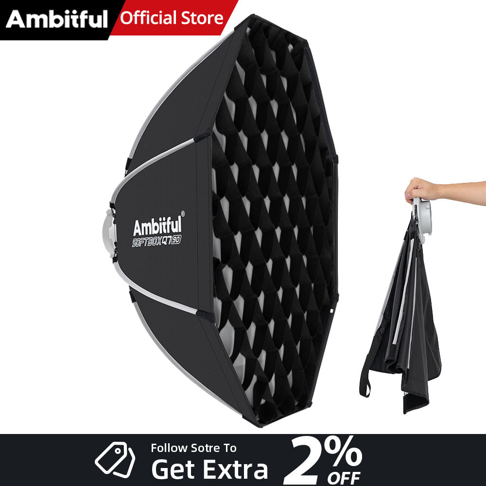 AMBITFUL Q7II 55/65/90cm Bowen - Photography Studio Lighting Set Up recension och pris