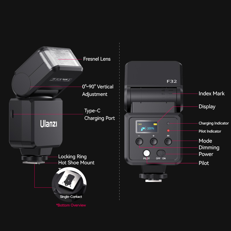 Ulanzi F32 Camera Flash Speedl - Photography Lighting recension och pris