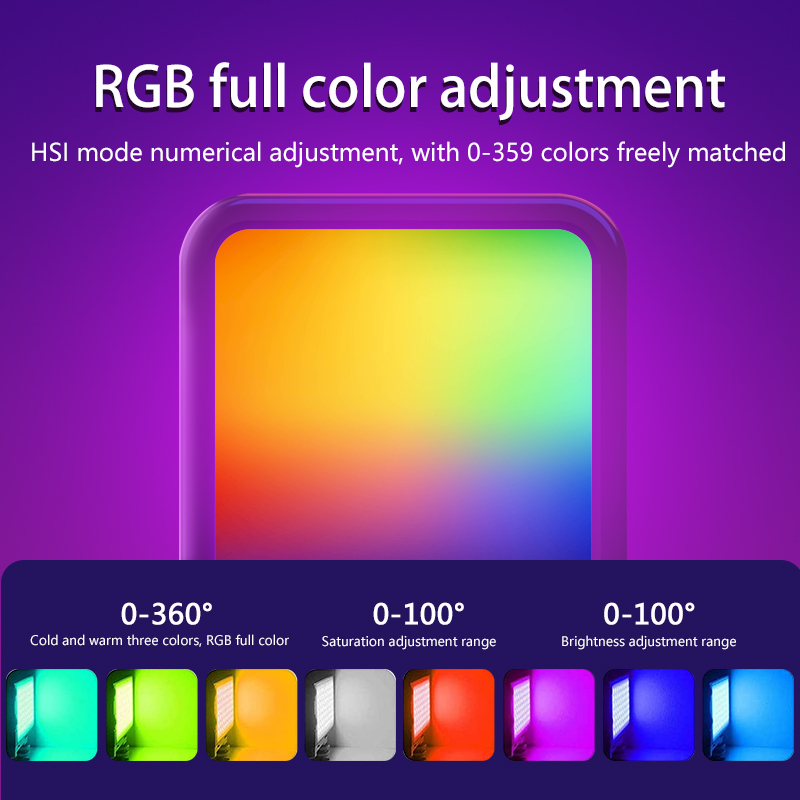 RGB Fill Light Portable LED Ph - Photography Lighting Color recension och pris