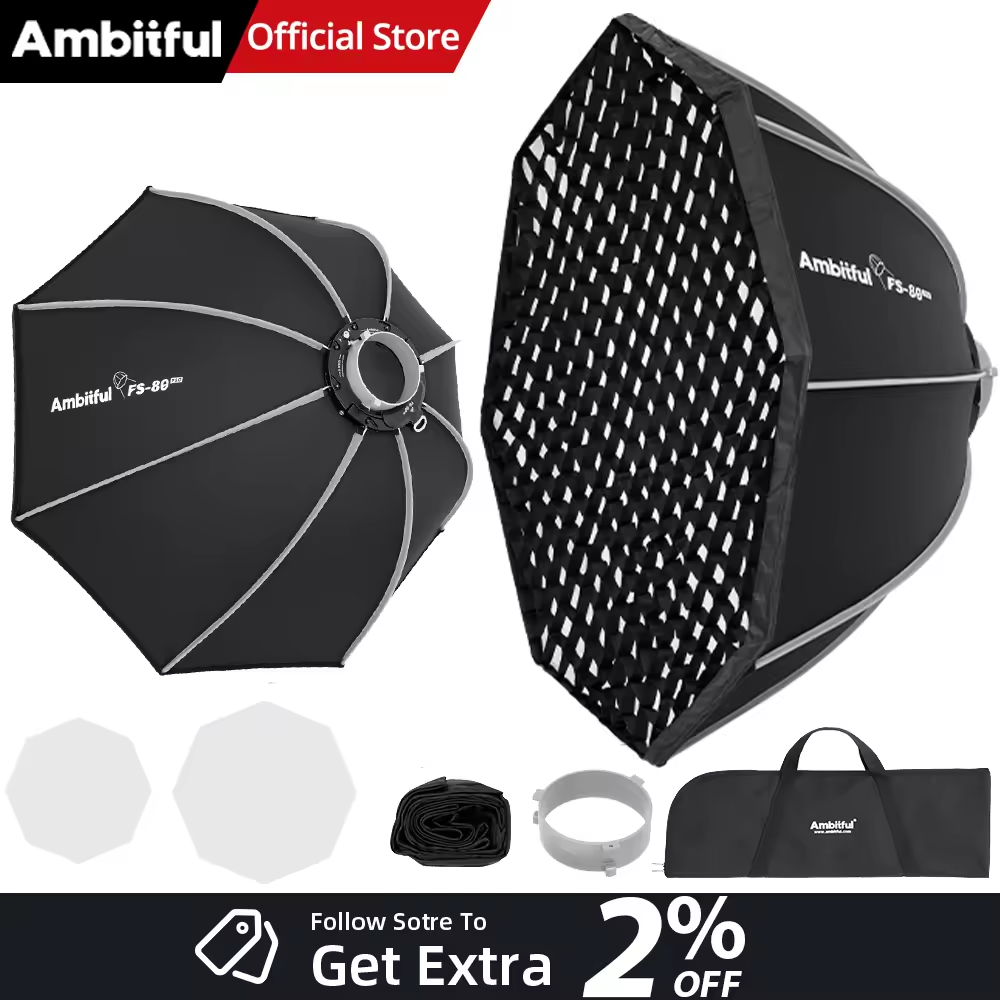 Ambitful FS80PRO Fast Setup Bo - Photography Studio Lighting Set Up recension och pris