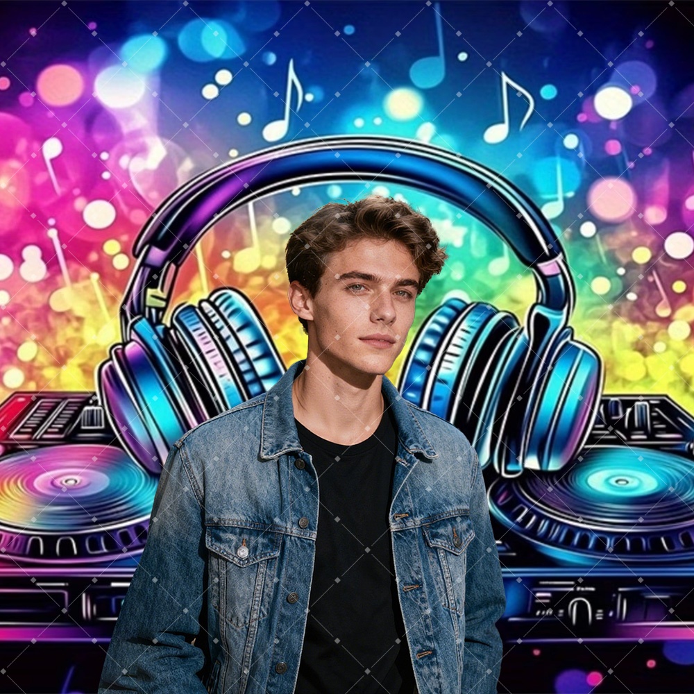 Hip Hop Music DJ Party Decorat - Photography Lighting Background recension och pris