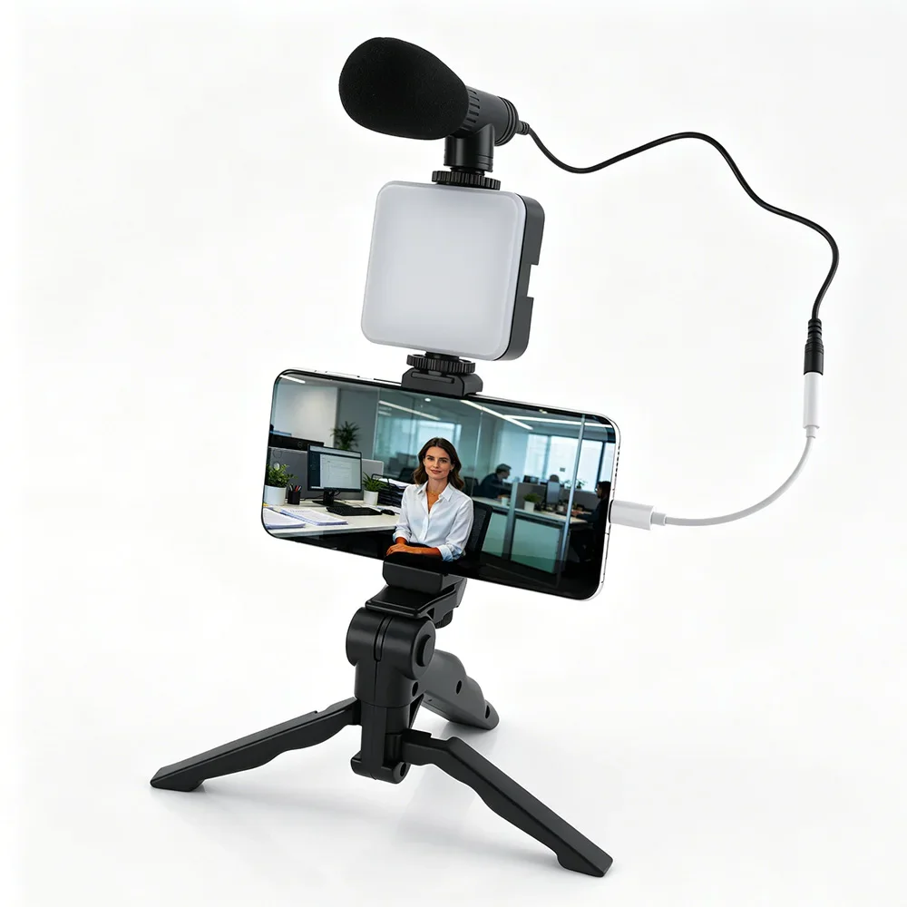 Smartphone Vlogging Kit Led Vi - Photography Lighting Kit Portable recension och pris