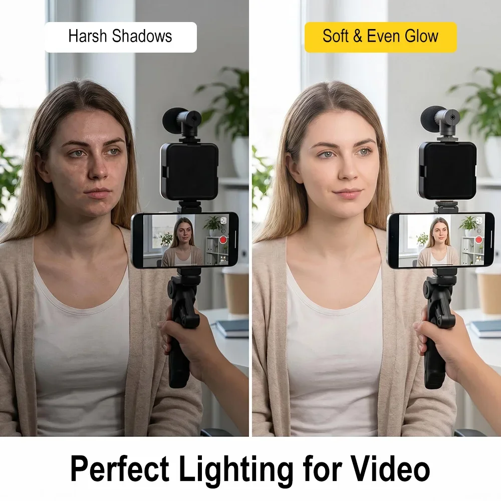 Smartphone Vlogging Kit Led Vi - Photography Lighting Kit Portable recension och pris