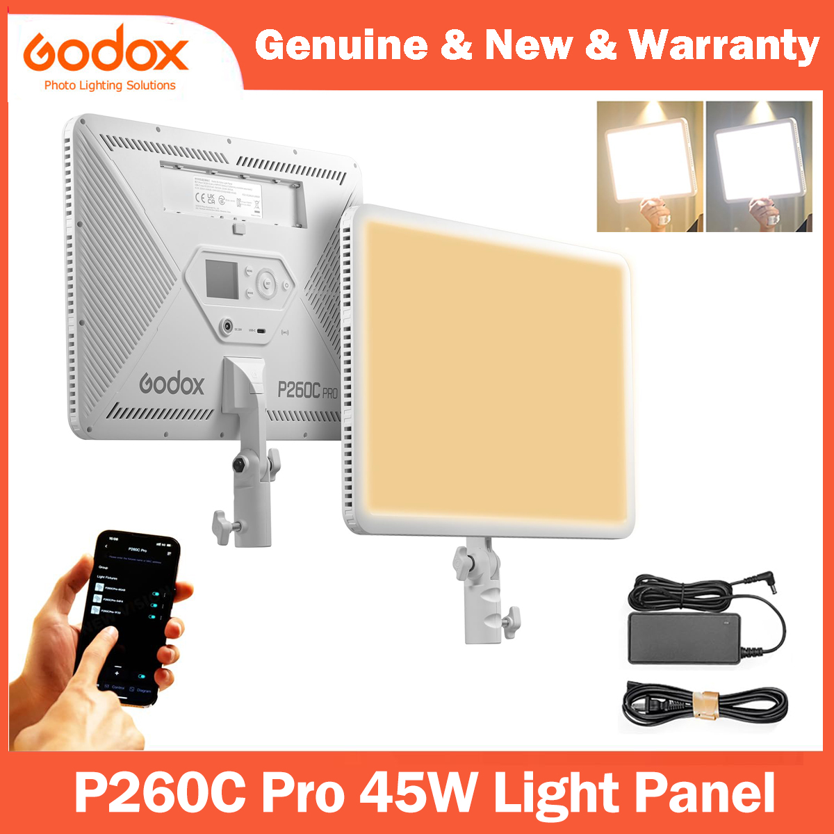 Godox P260C Pro LED Video Ligh - Video Light Panel Led recension och pris