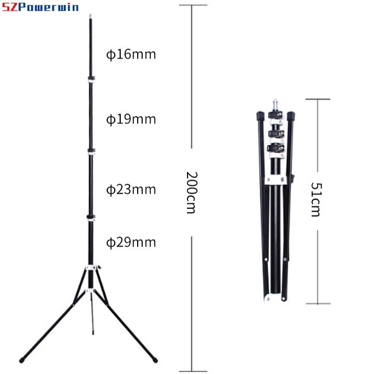 2m Aluminum Alloy Reverse Fold - Photography Lighting Flash recension och pris