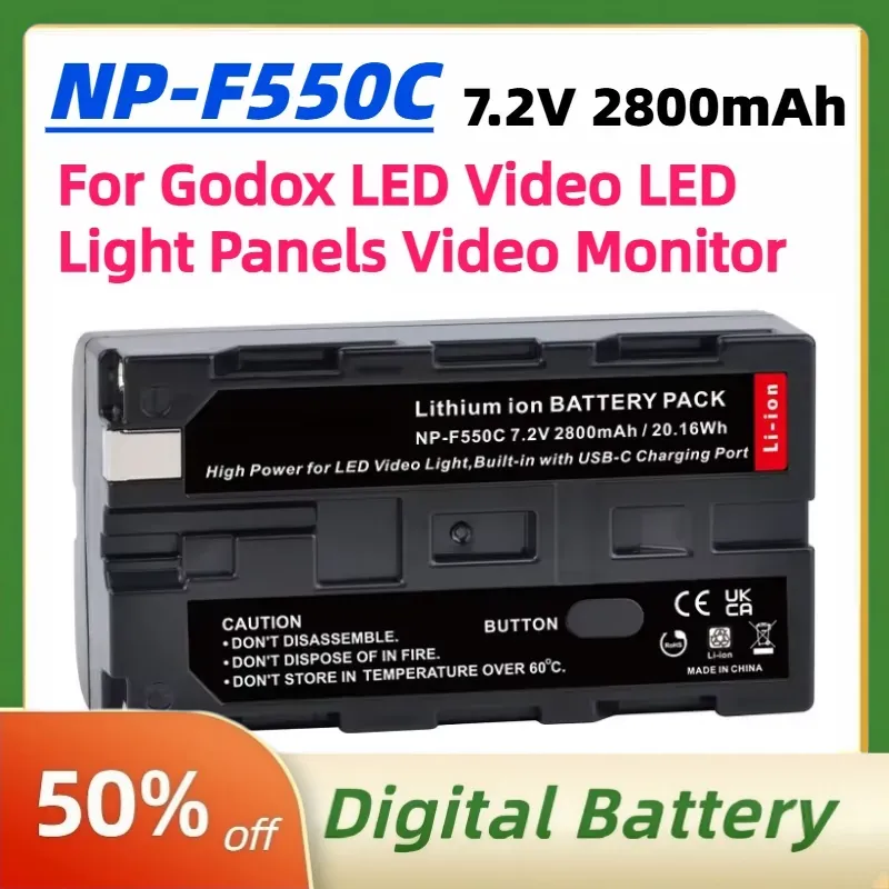 NP-F550C NP-F550 F570 Battery  - Video Light Panel Led recension och pris
