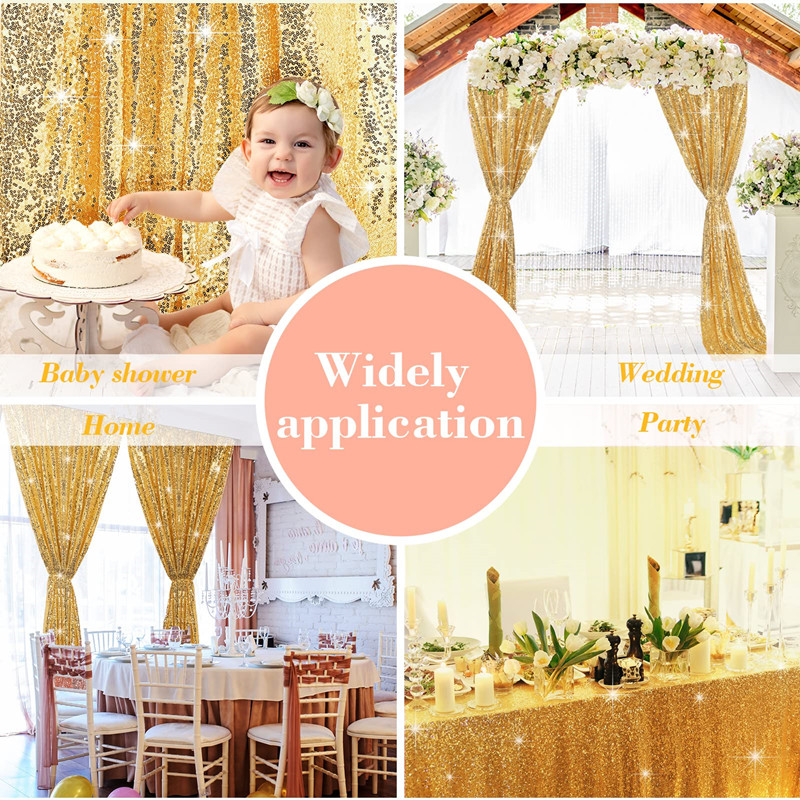 Sequin Backdrop Curtains - 2 P - Photography Lighting Background recension och pris