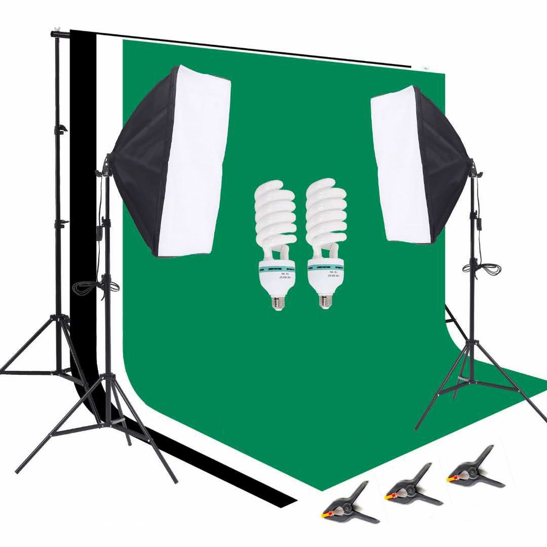 1 Photo Studio Equipment 2.6*3 - Photography Lighting Kit Portable recension och pris