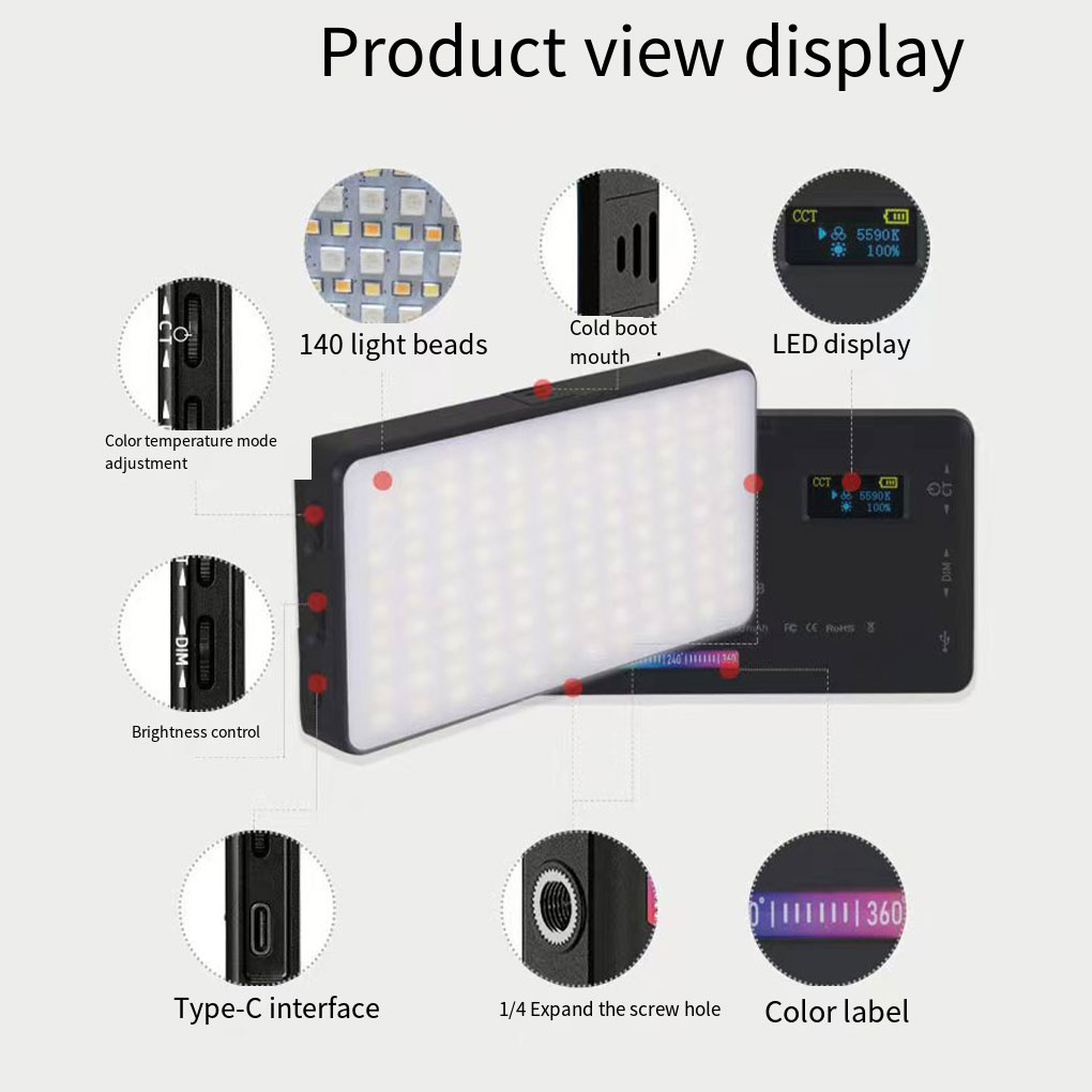 RGB Modes Mini Spotlight Fill  - Photography Lighting Color recension och pris