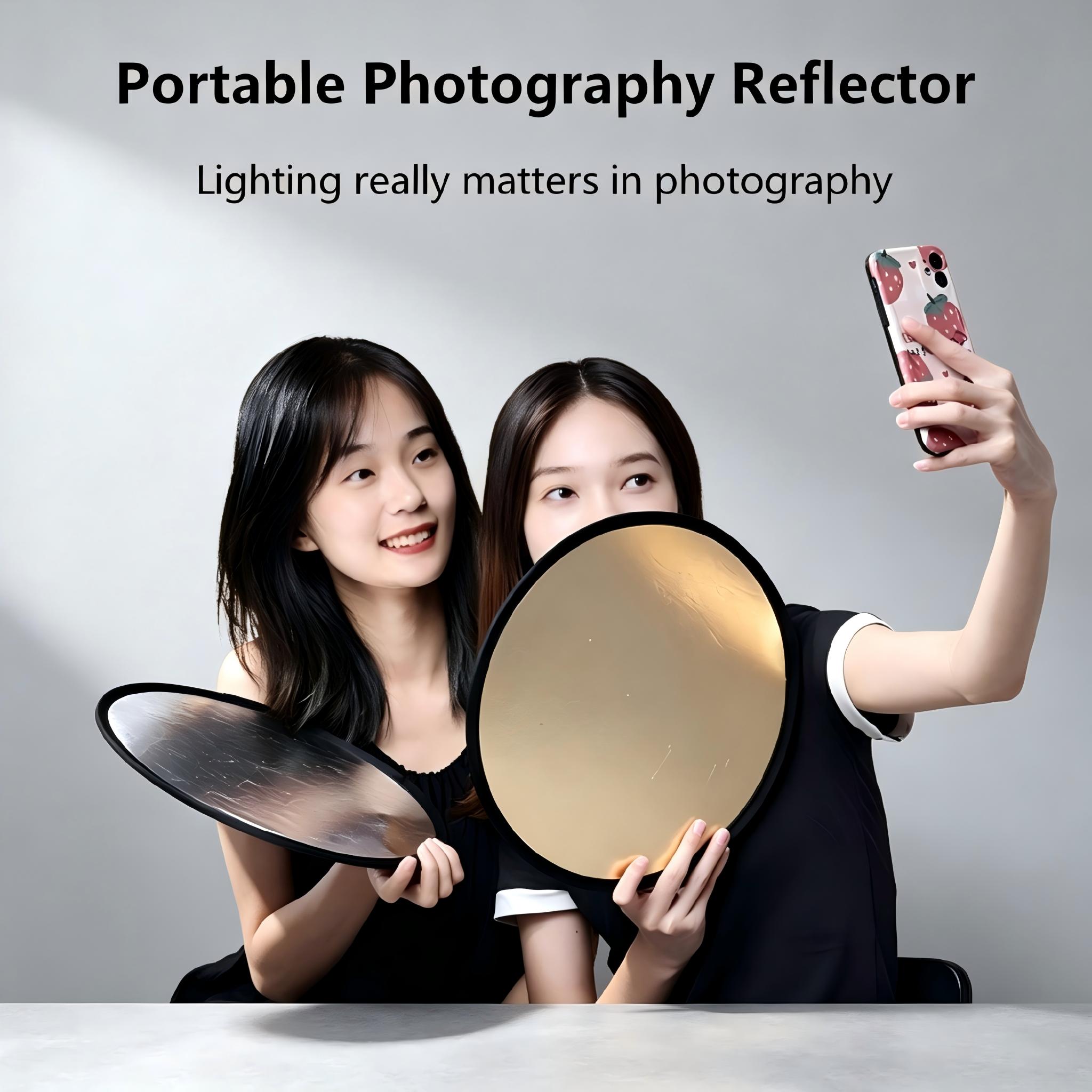 2-in-1 Dual Sided Gold Silver  - Photography Lighting Kit Portable recension och pris